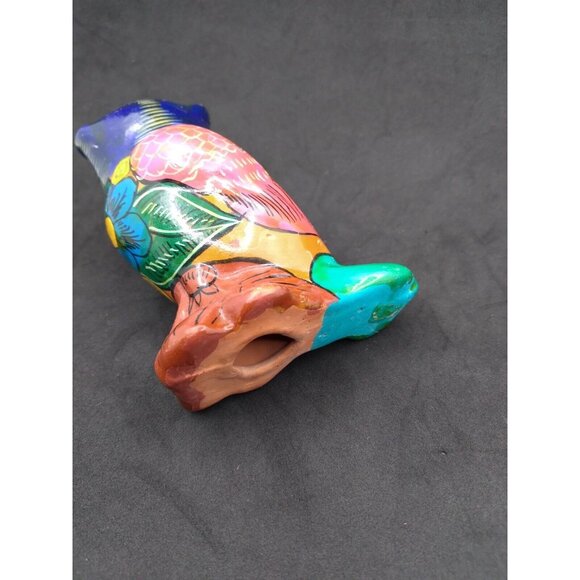 Vtg. Unmarked Mexican Folk Art Talavera Pottery Painted Owl Figurine Alm.3.5" - Picture 12 of 14